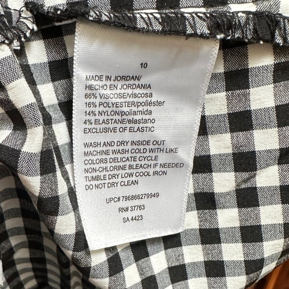 Rafaella black check capris size 10 - Picture 4 of 4